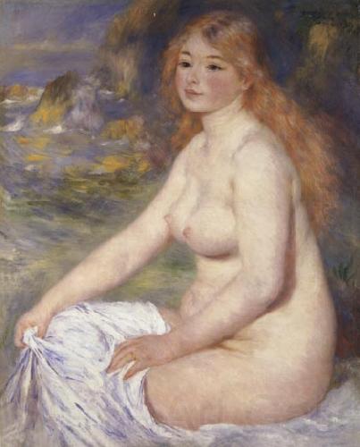 Pierre Renoir Blonde Bather Spain oil painting art